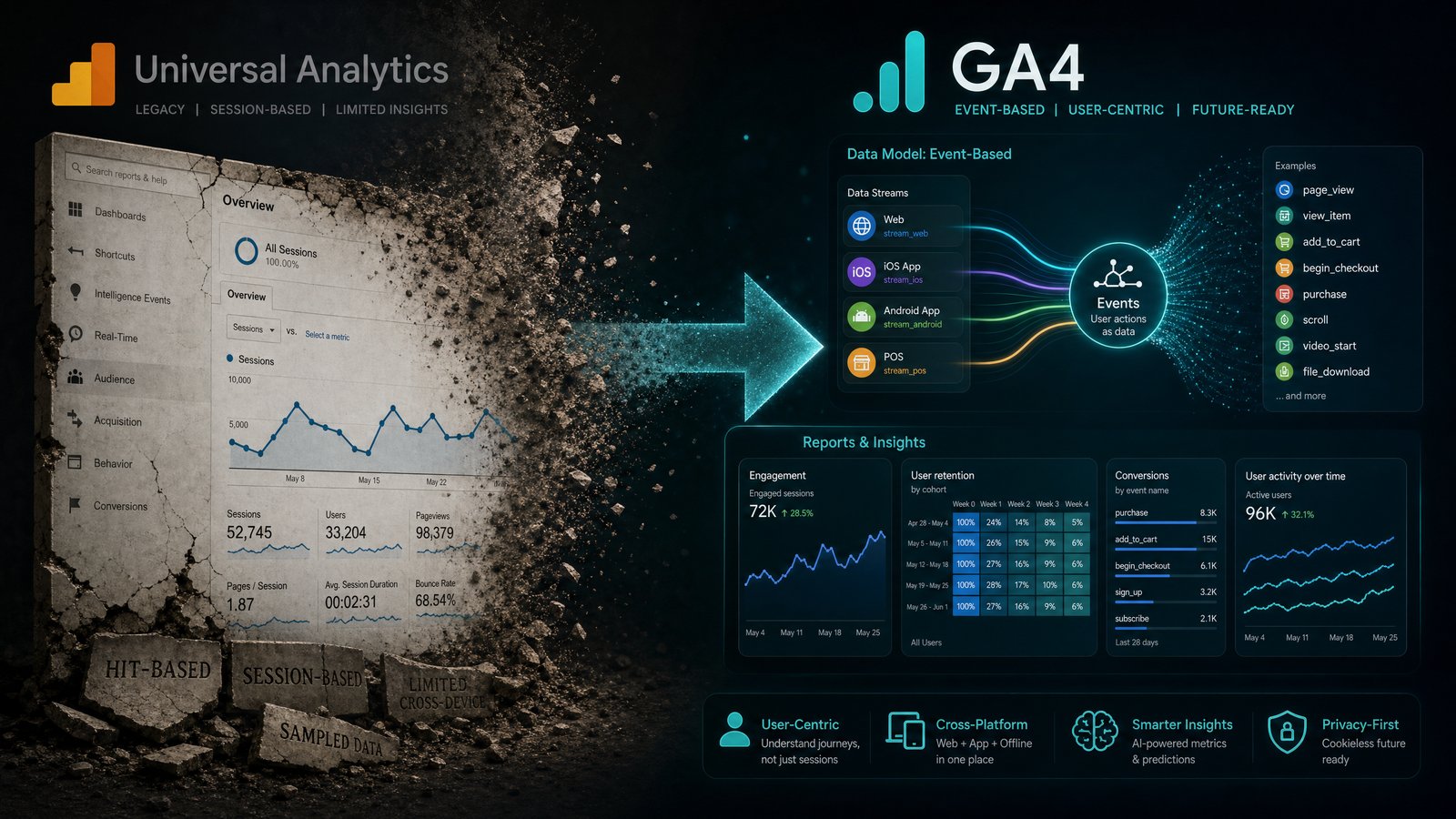 GA4 vs Universal Analytics: The Complete Migration Guide for Marketers — Traffic marketing guide